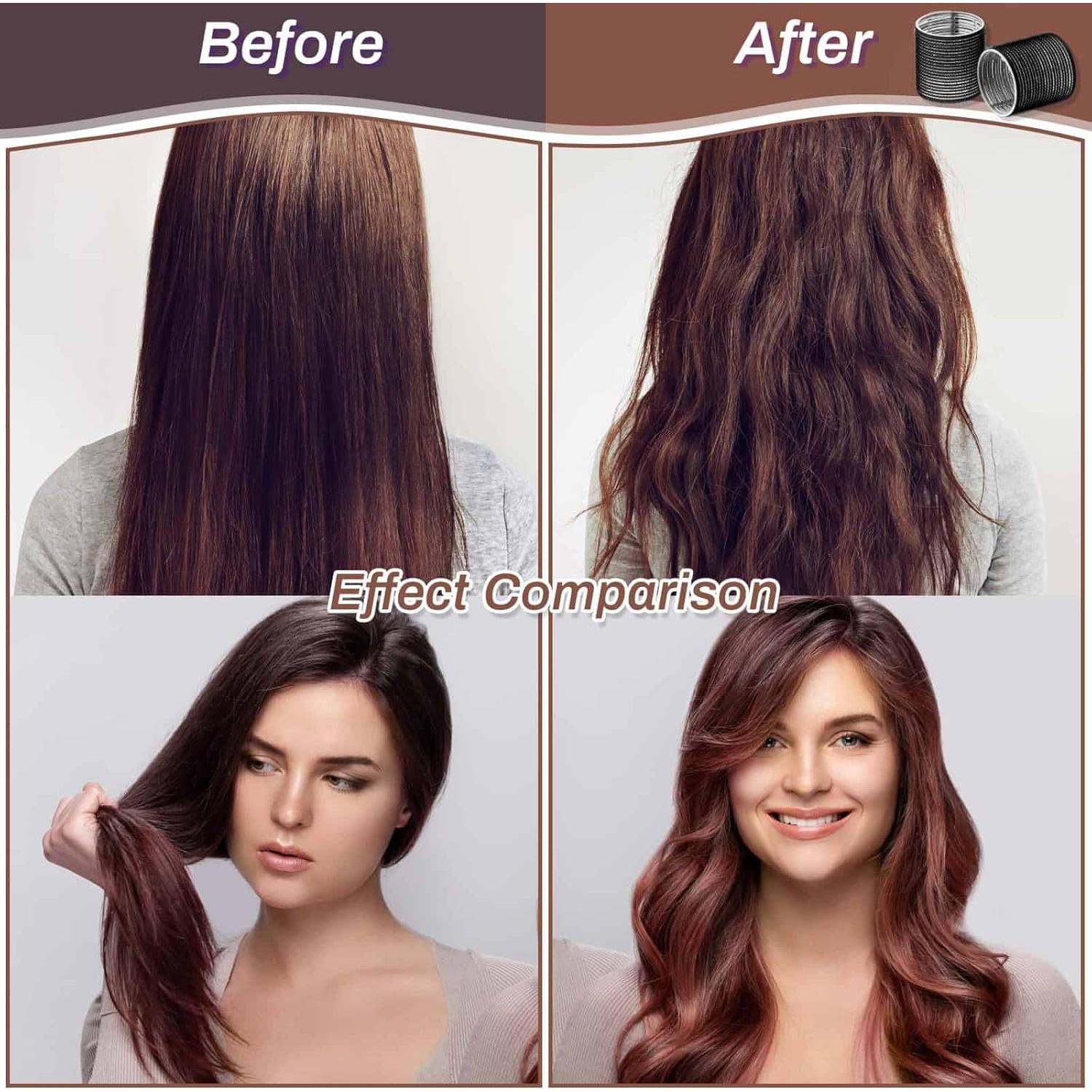 Juego de Rulos Jumbo Selizo - 24 Piezas para Volumen Cabello