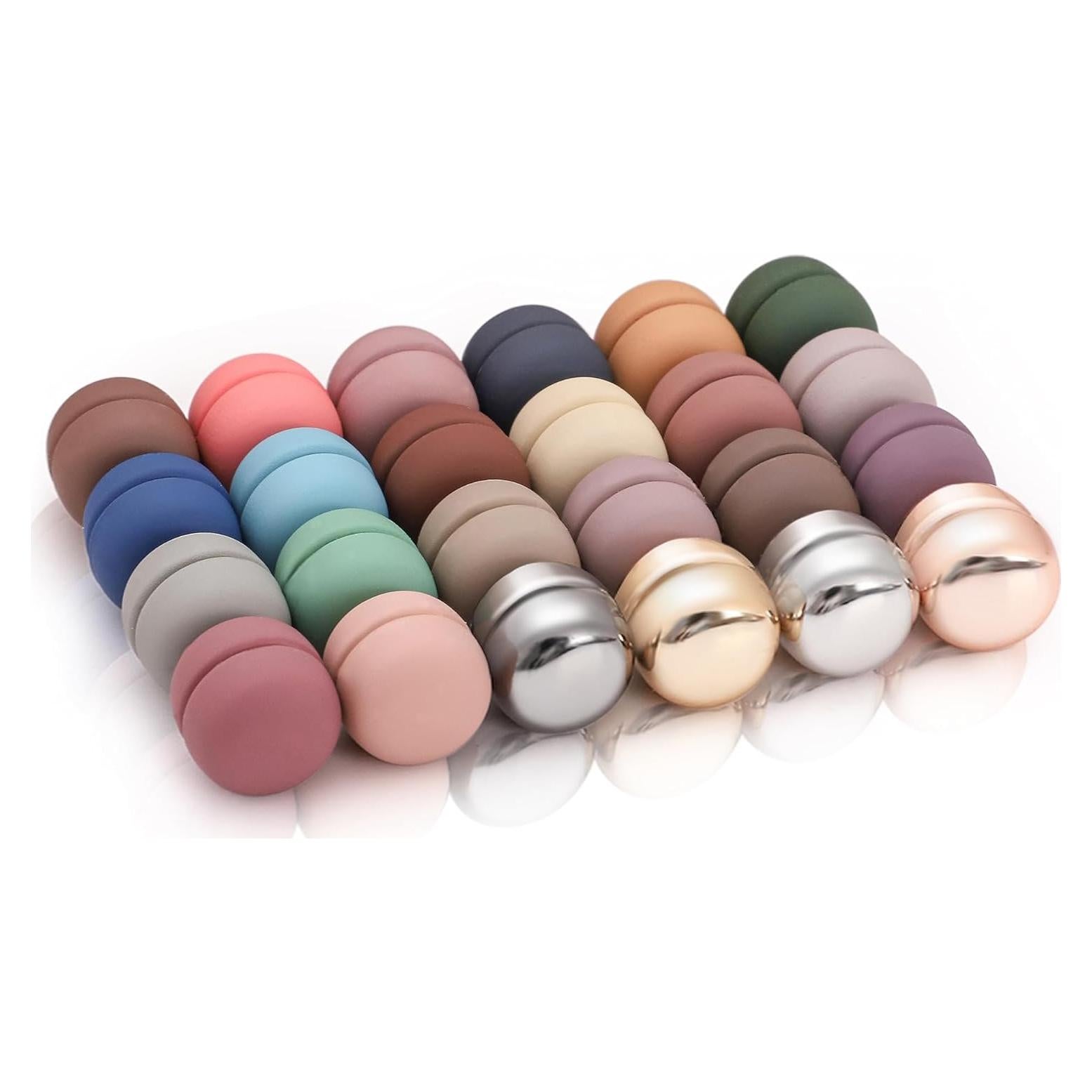 24 Pines Magnéticos Fuertes para Hijab Txameru - Coloridos