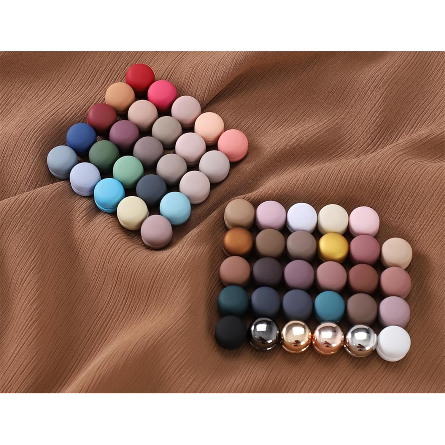 24 Pines Magnéticos Fuertes para Hijab Txameru - Coloridos