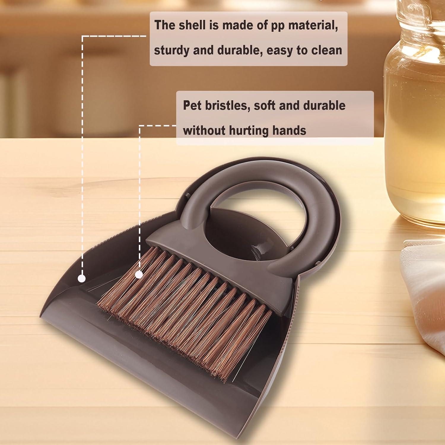 Juego de Escoba y Recogedor BSMstone Mini Portátil Café