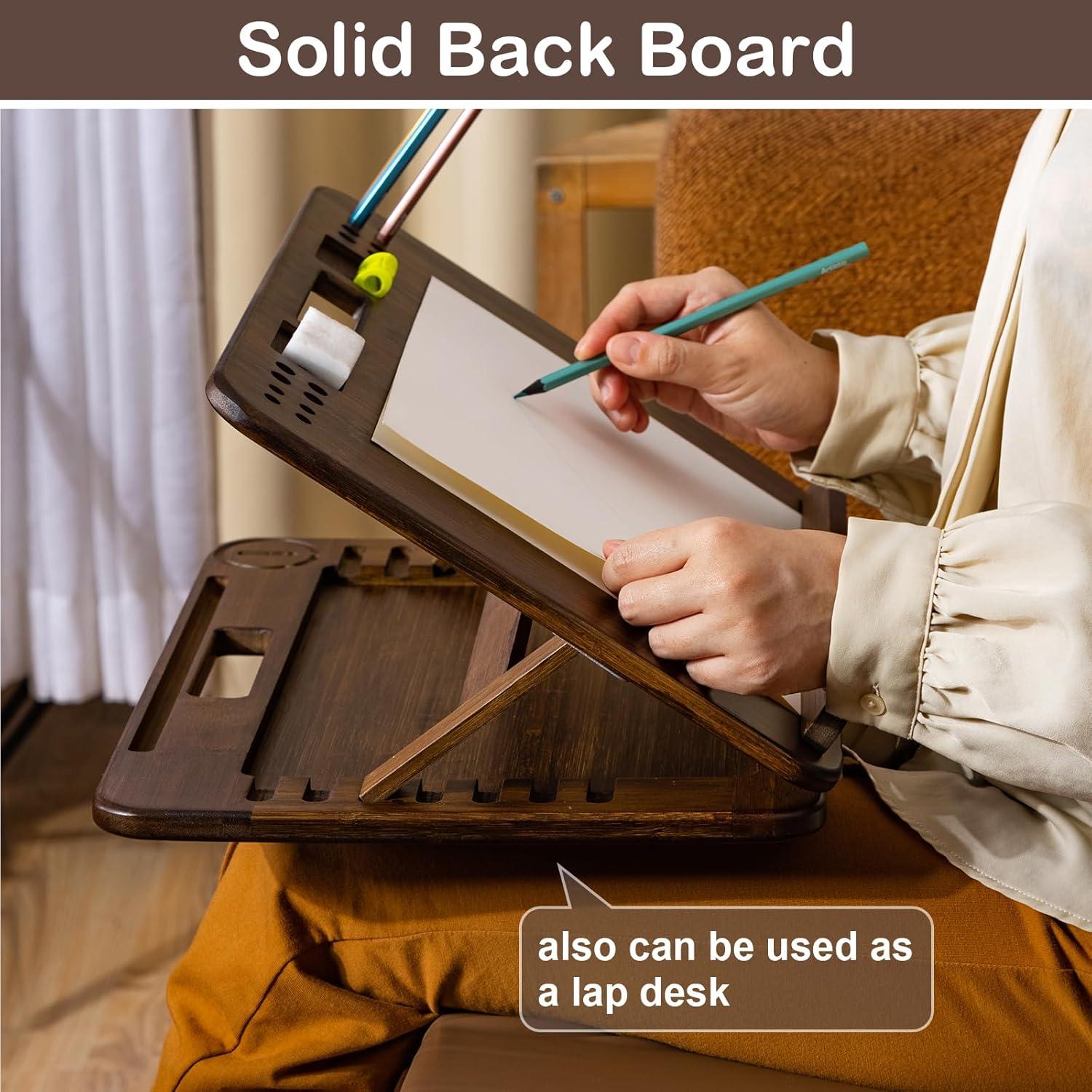 Caballete de Bambú Ajustable StrongTek 16x12 cm Portátil