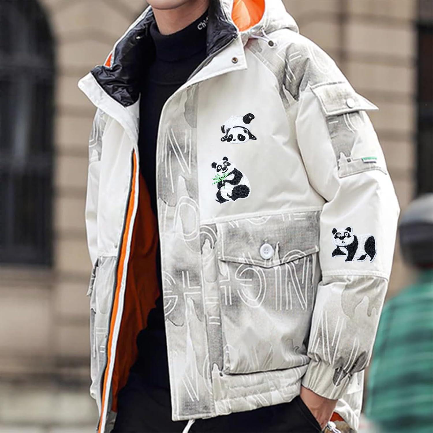 17 Parches de Panda Bordados Yayatty para Planchar y Decorar