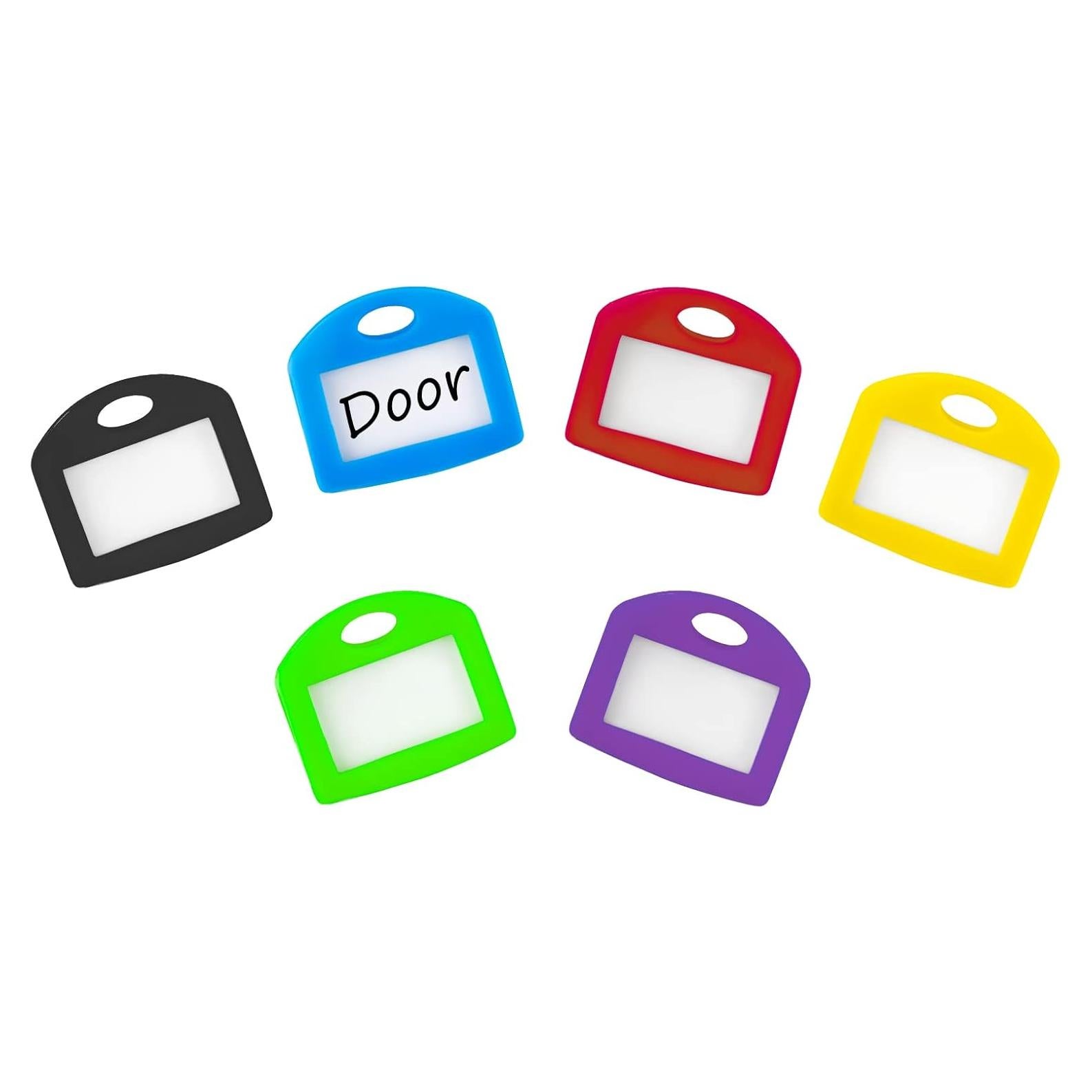 Etiquetas de Capuchón para Llaves Uniclife 12 Pcs 2.54 cm 6 Colores