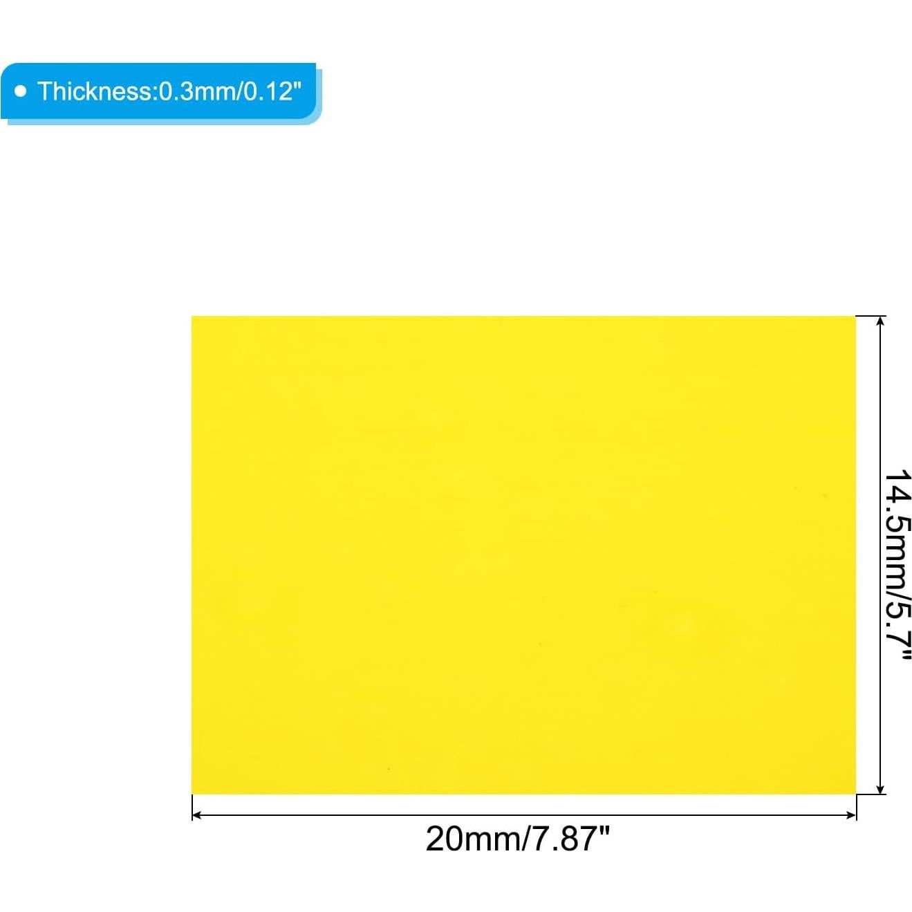 Hojas Retráctiles Amarillas PATIKIL 20x14.5 cm - Paquete de 10