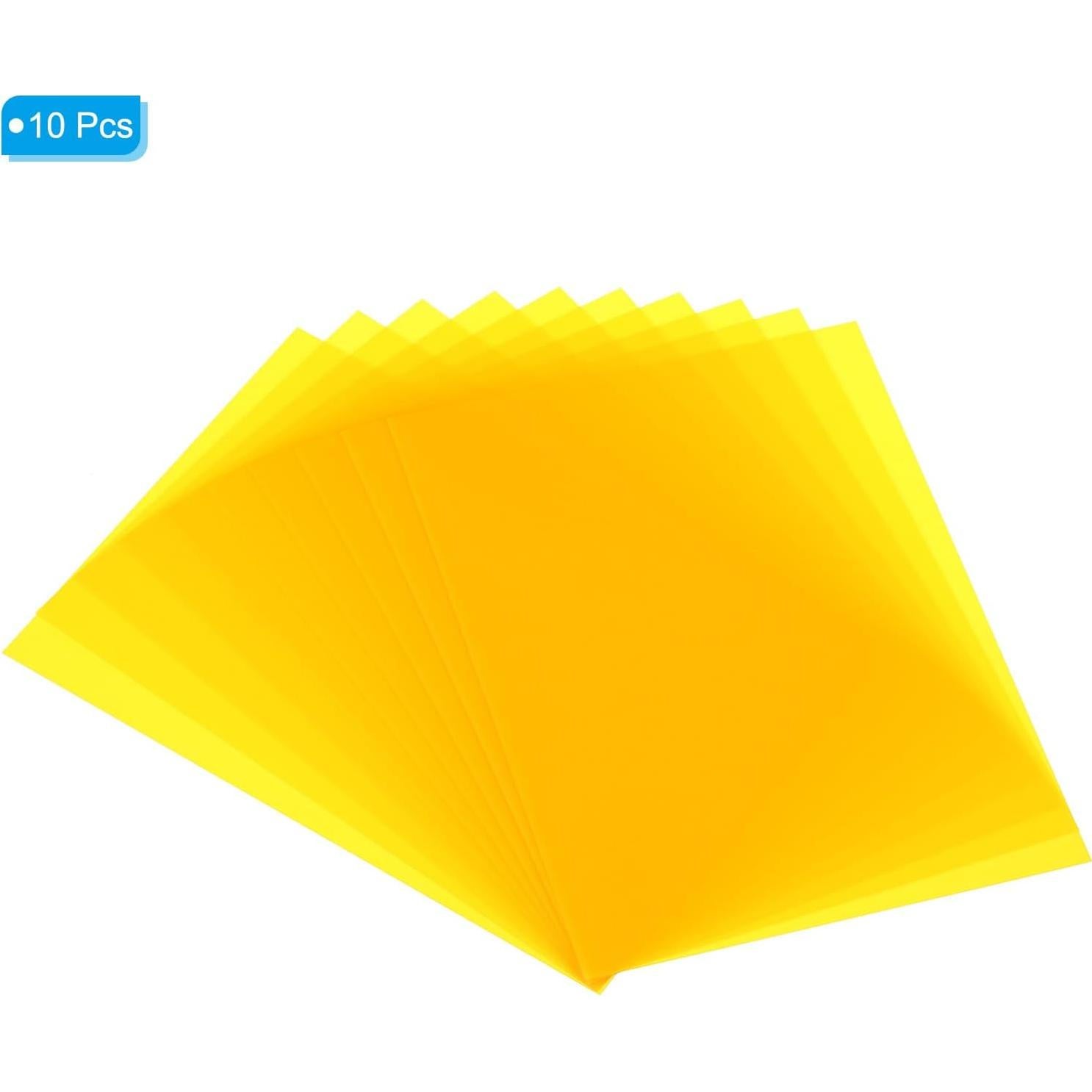 Hojas Retráctiles Amarillas PATIKIL 20x14.5 cm - Paquete de 10