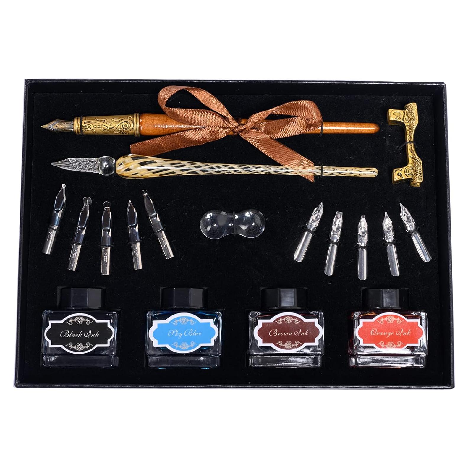 Juego de Plumas Caligráficas POHNPICE con Tinta y Puntas