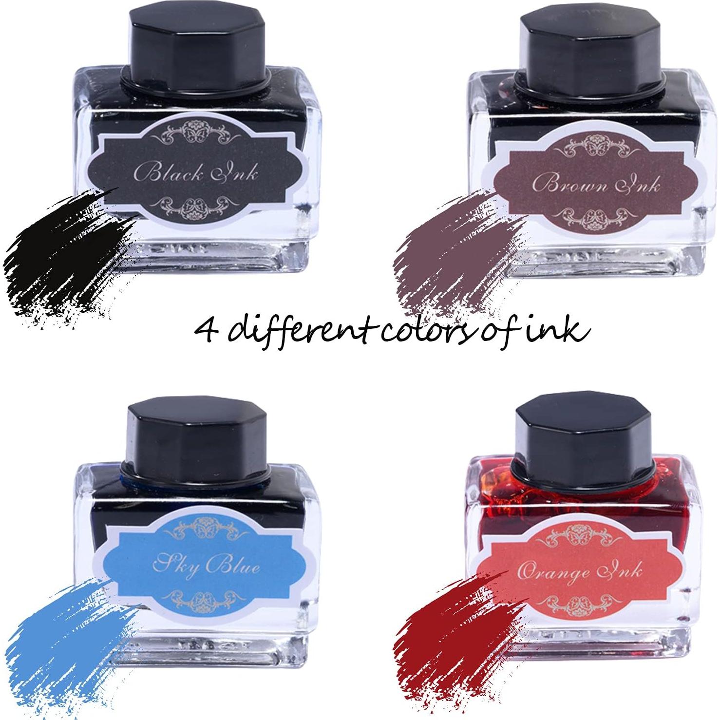 Juego de Plumas Caligráficas POHNPICE con Tinta y Puntas