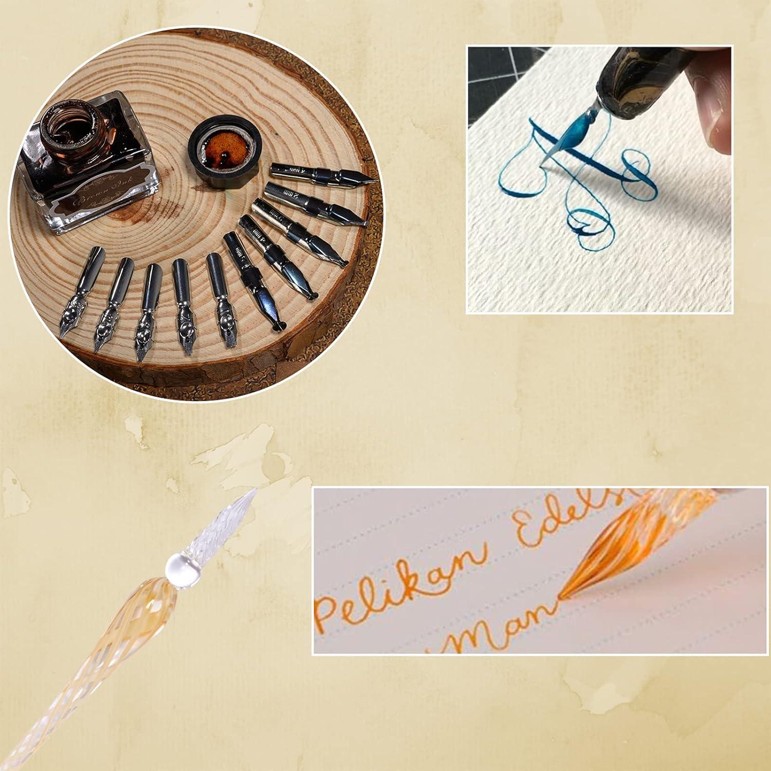 Juego de Plumas Caligráficas POHNPICE con Tinta y Puntas