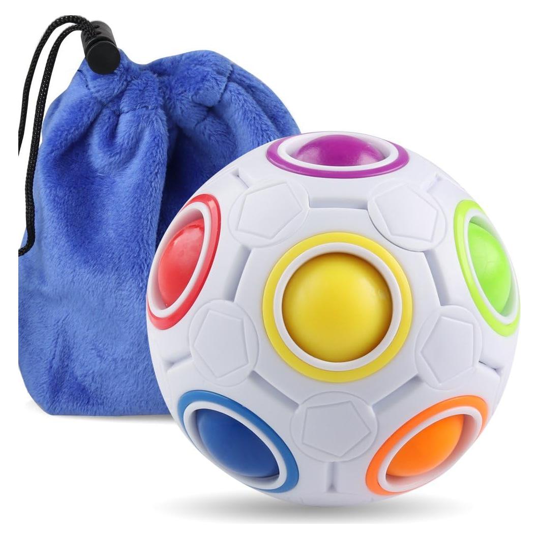 Bola de Rompecabezas Antiestrés Coogam Arcoíris 90g