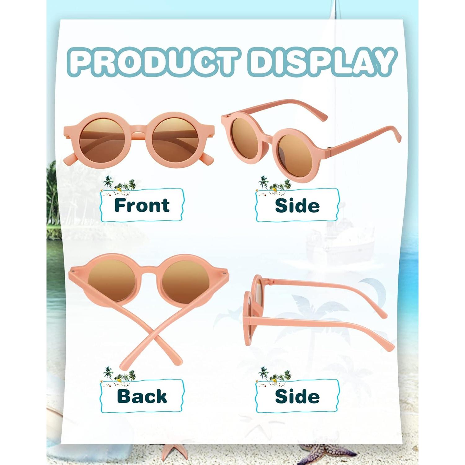 Weewooday 8 Pares Gafas de Sol Polarizadas para Niños