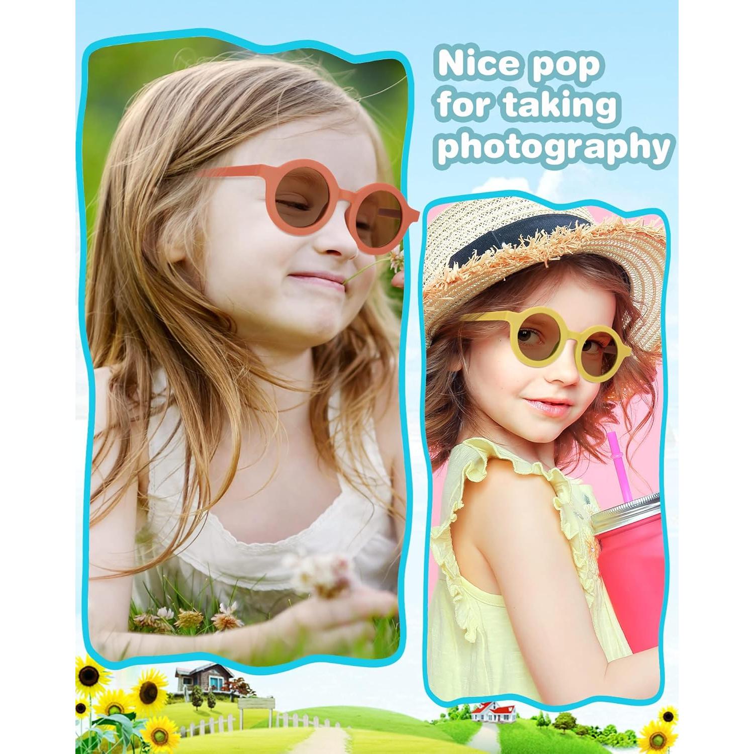 Weewooday 8 Pares Gafas de Sol Polarizadas para Niños