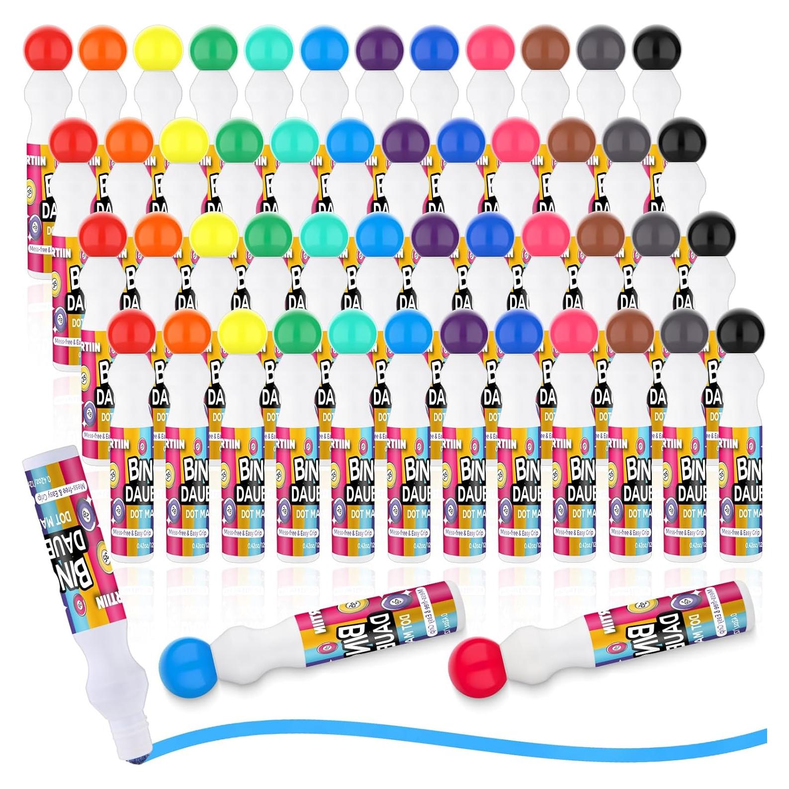 Set de 48 Marcadores Daubers de Bingo Crtiin - 12 Colores