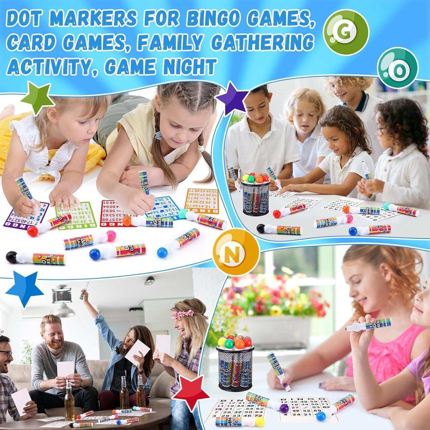 Set de 48 Marcadores Daubers de Bingo Crtiin - 12 Colores