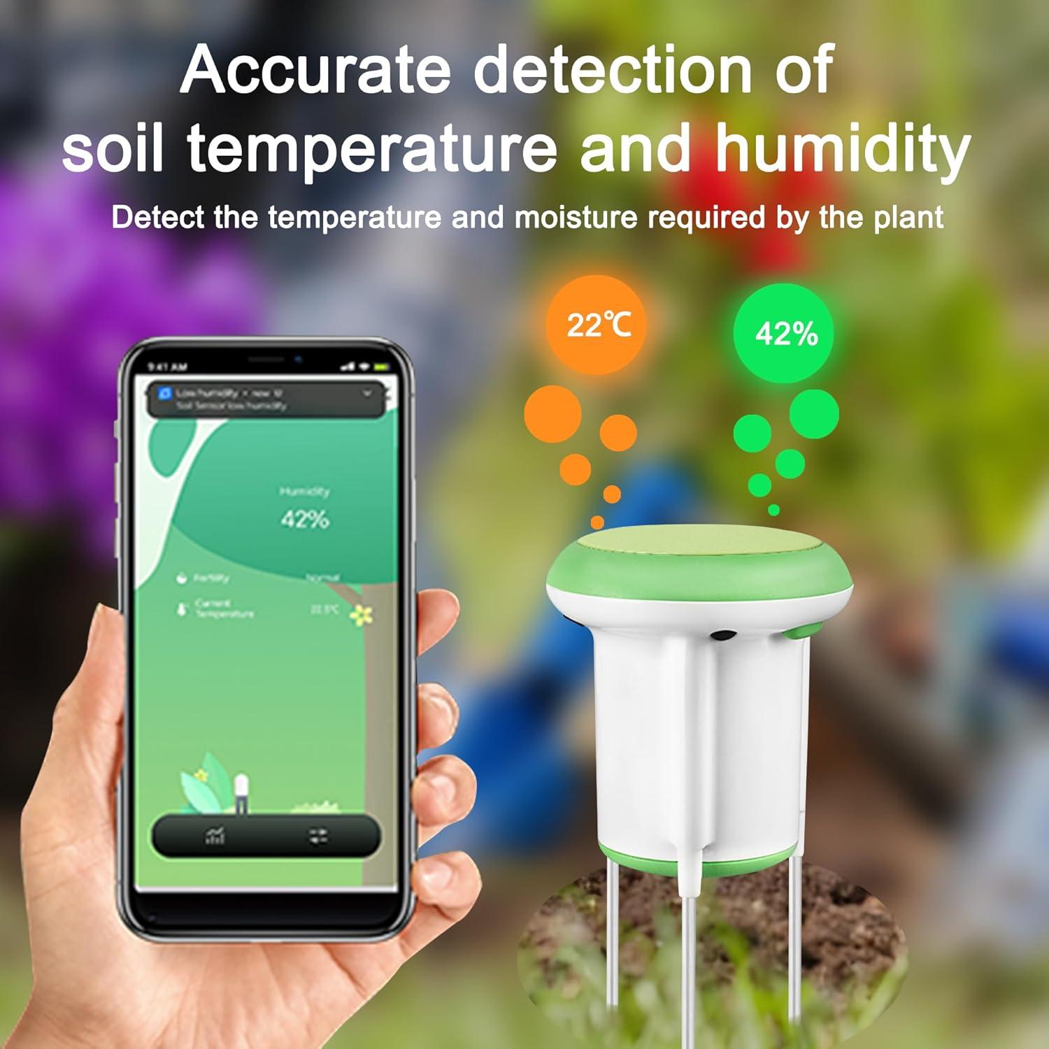 Medidor de Humedad del Suelo Zigbee PHOVOLT con App