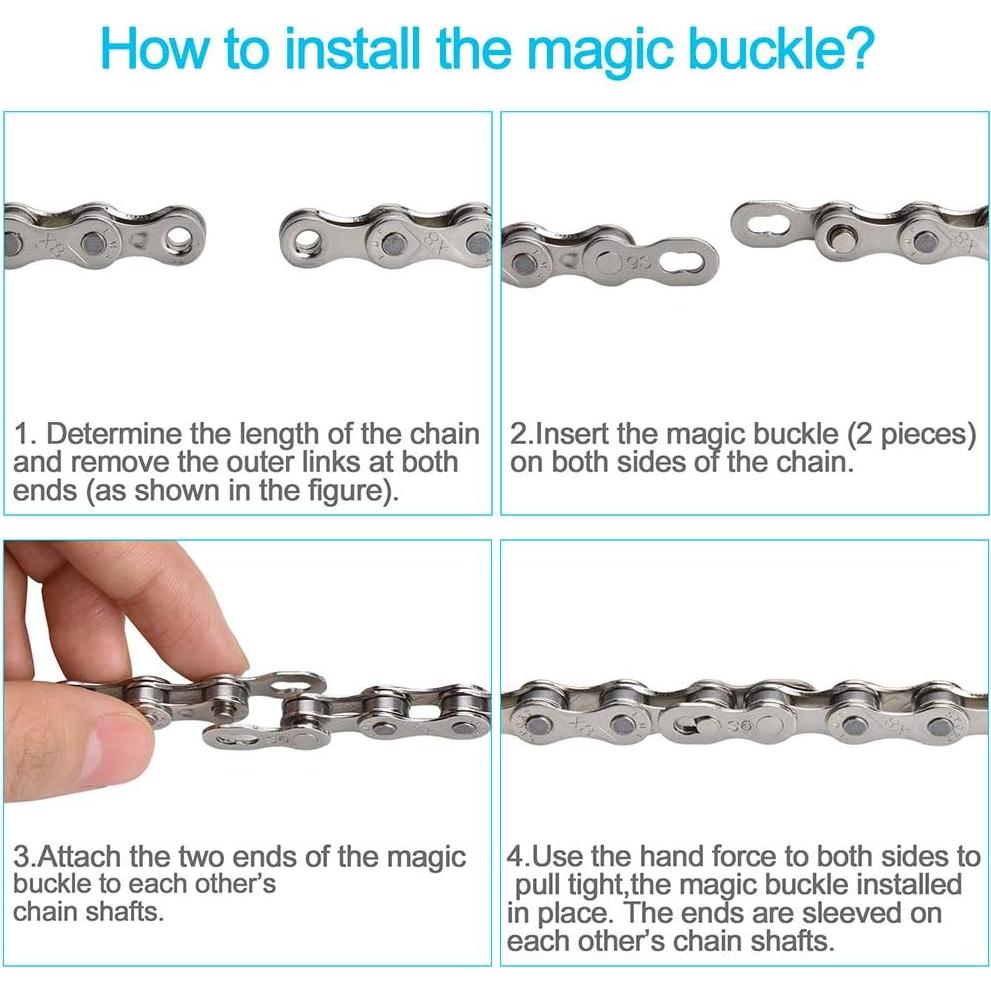 Kit de Reparación de Cadena de Bicicleta Aunocy - 8 Piezas