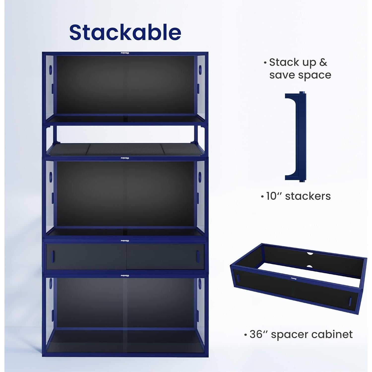 Tanque de Reptiles 50 Galones Phailozoo 91.44x45.72x45.72cm