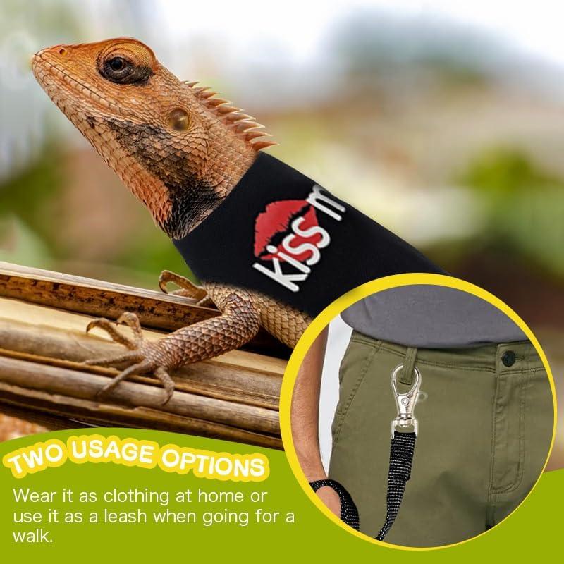 Correa y Arnés Ajustable HOKABLE para Dragón Barbudo Negro