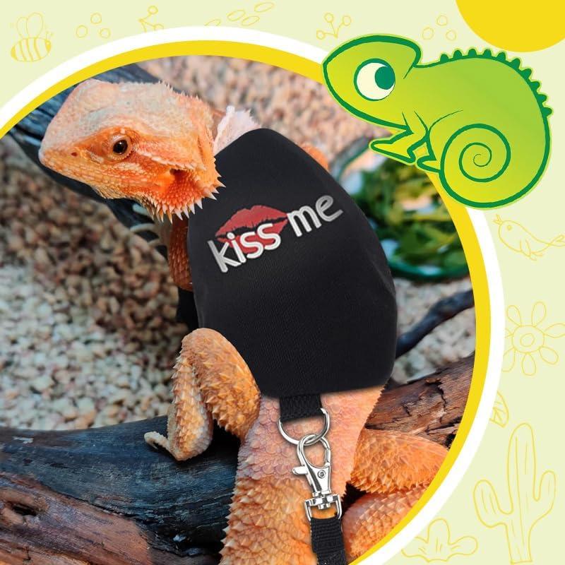 Correa y Arnés Ajustable HOKABLE para Dragón Barbudo Negro