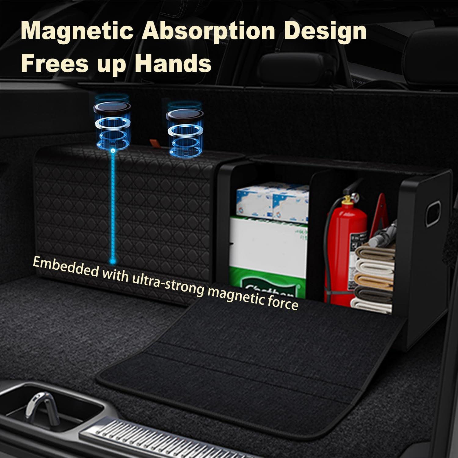 Organizador de Maletero Aiuwo Plegable para Coche Negro 40x33x31cm