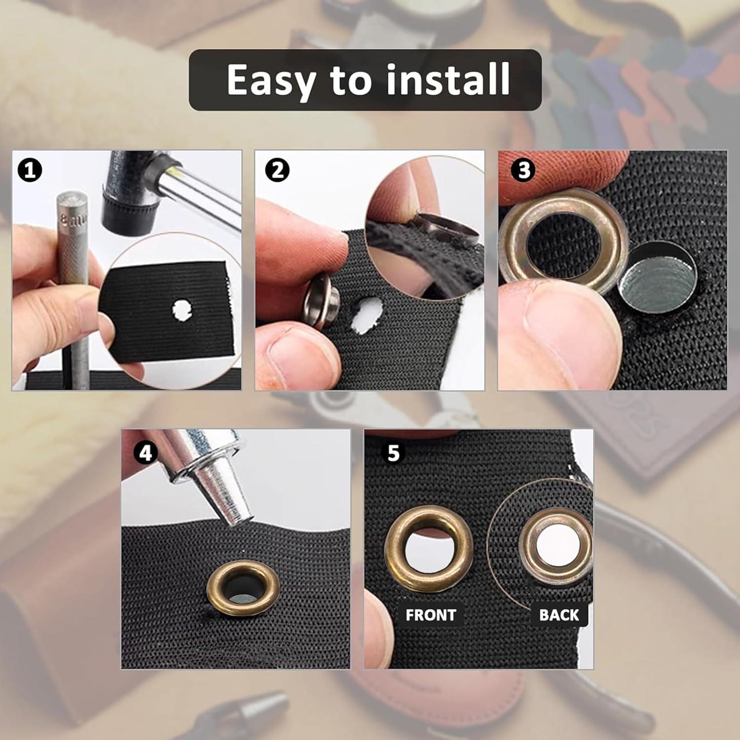 Ojales Autoadhesivos Litoexpe 1.5mm Latón Antiguo 200 Pcs