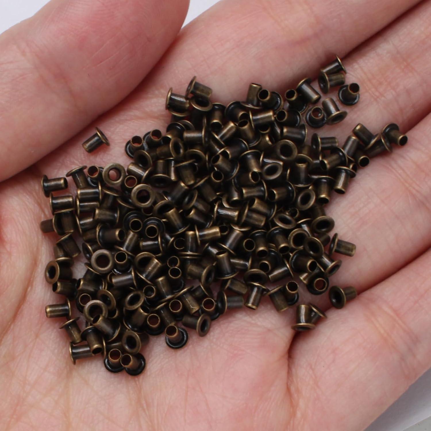 Ojales Autoadhesivos Litoexpe 1.5mm Latón Antiguo 200 Pcs