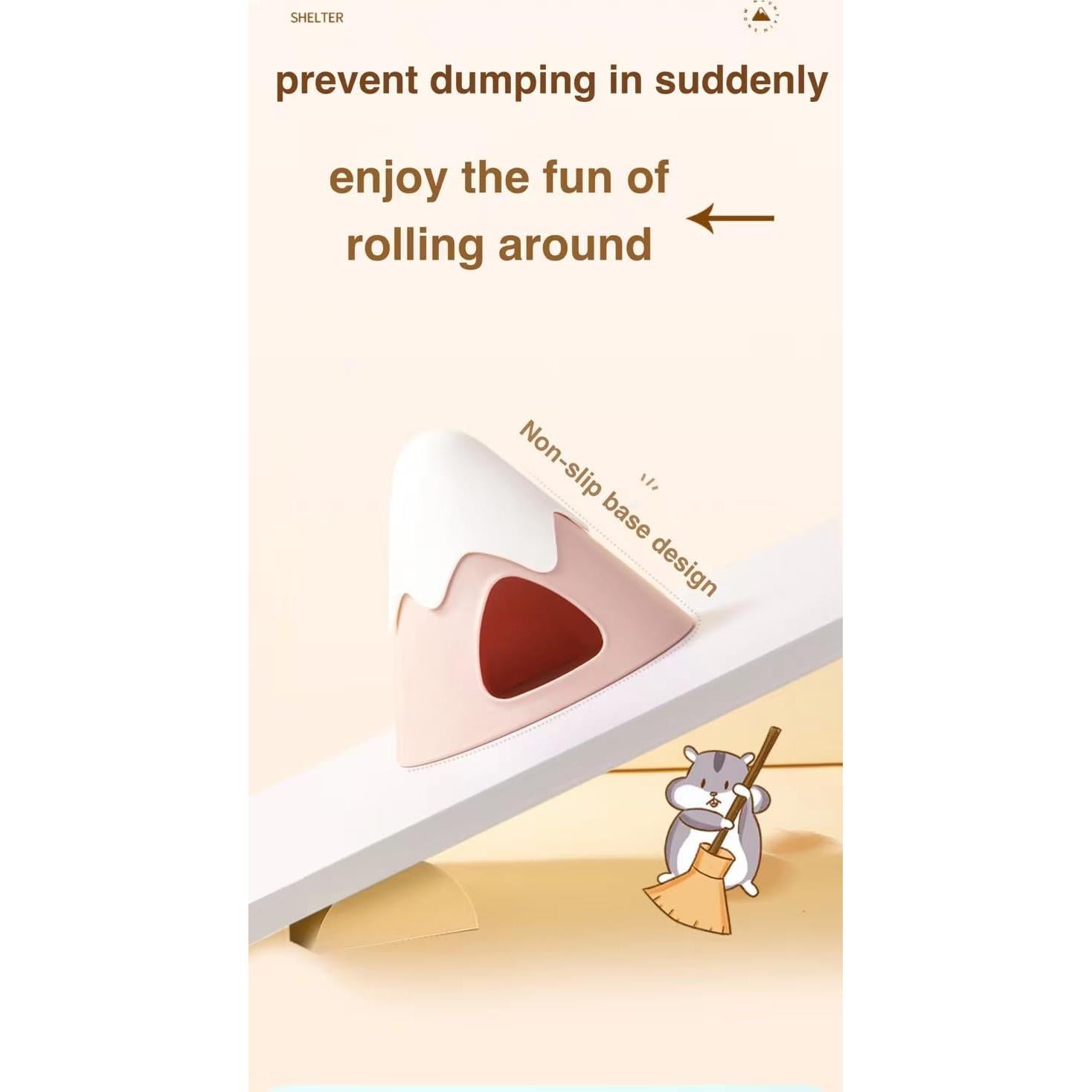 Casa Escondite para Hámster MuchuanS Montaña Nevada Azul