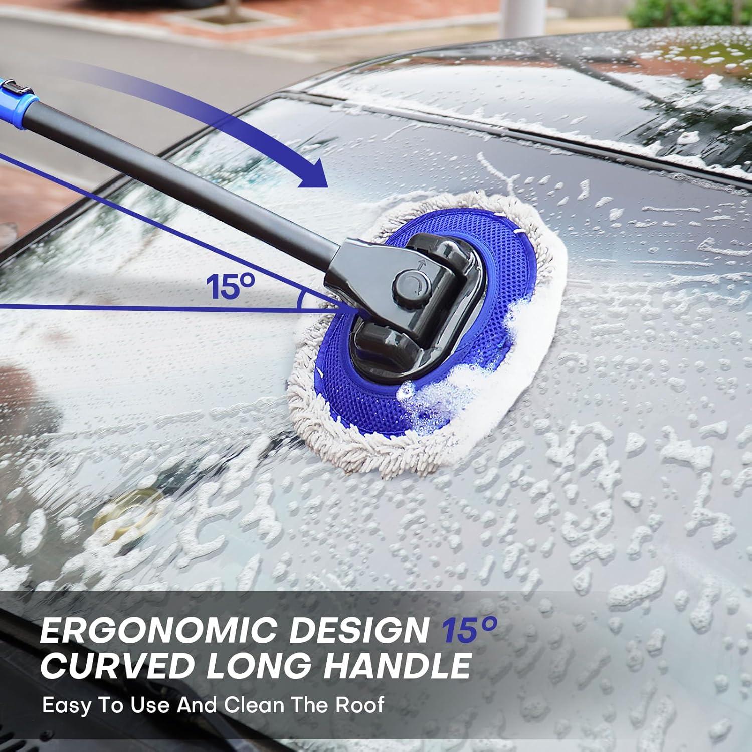 Cepillo de Lavado de Autos Hmdswa con Mango Ajustable 44.5cm