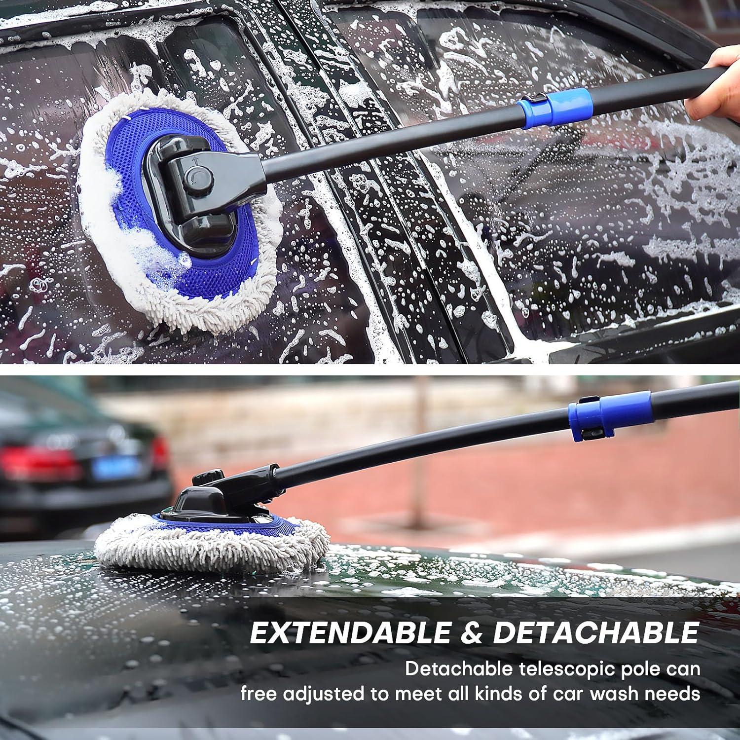 Cepillo de Lavado de Autos Hmdswa con Mango Ajustable 44.5cm