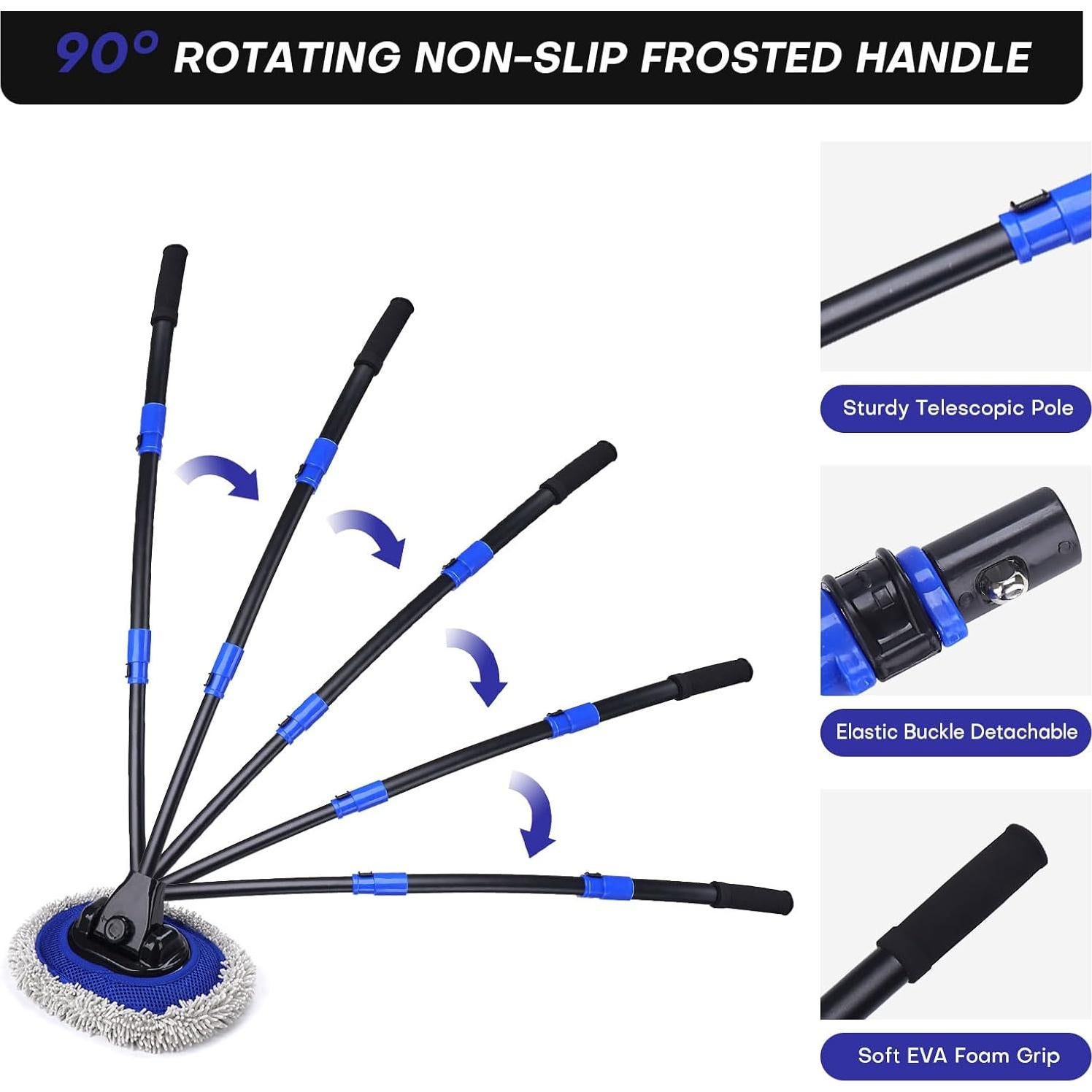 Cepillo de Lavado de Autos Hmdswa con Mango Ajustable 44.5cm