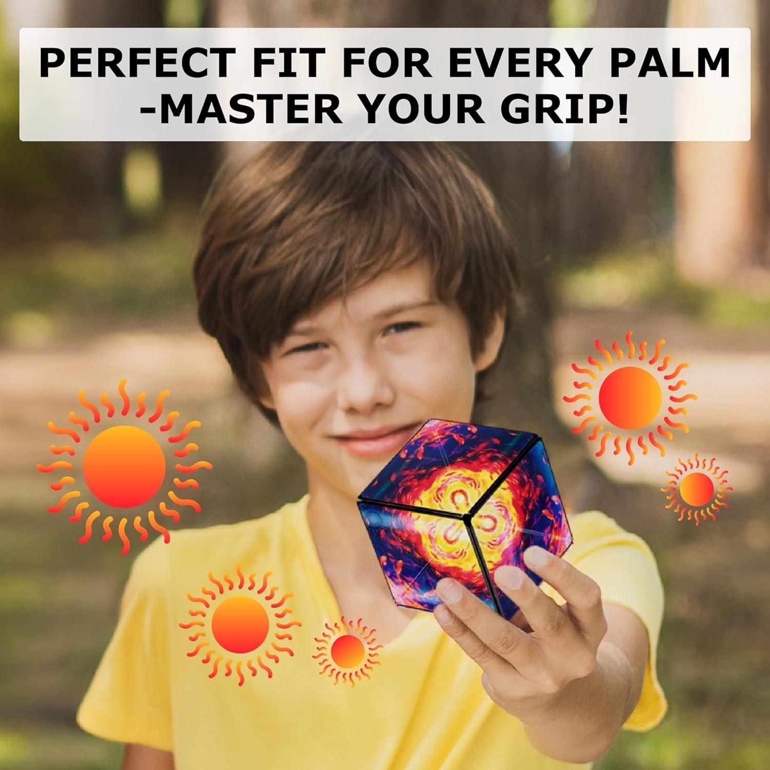 Cubo Magnético Shashibo Solar - Juguete Antiestrés STEM