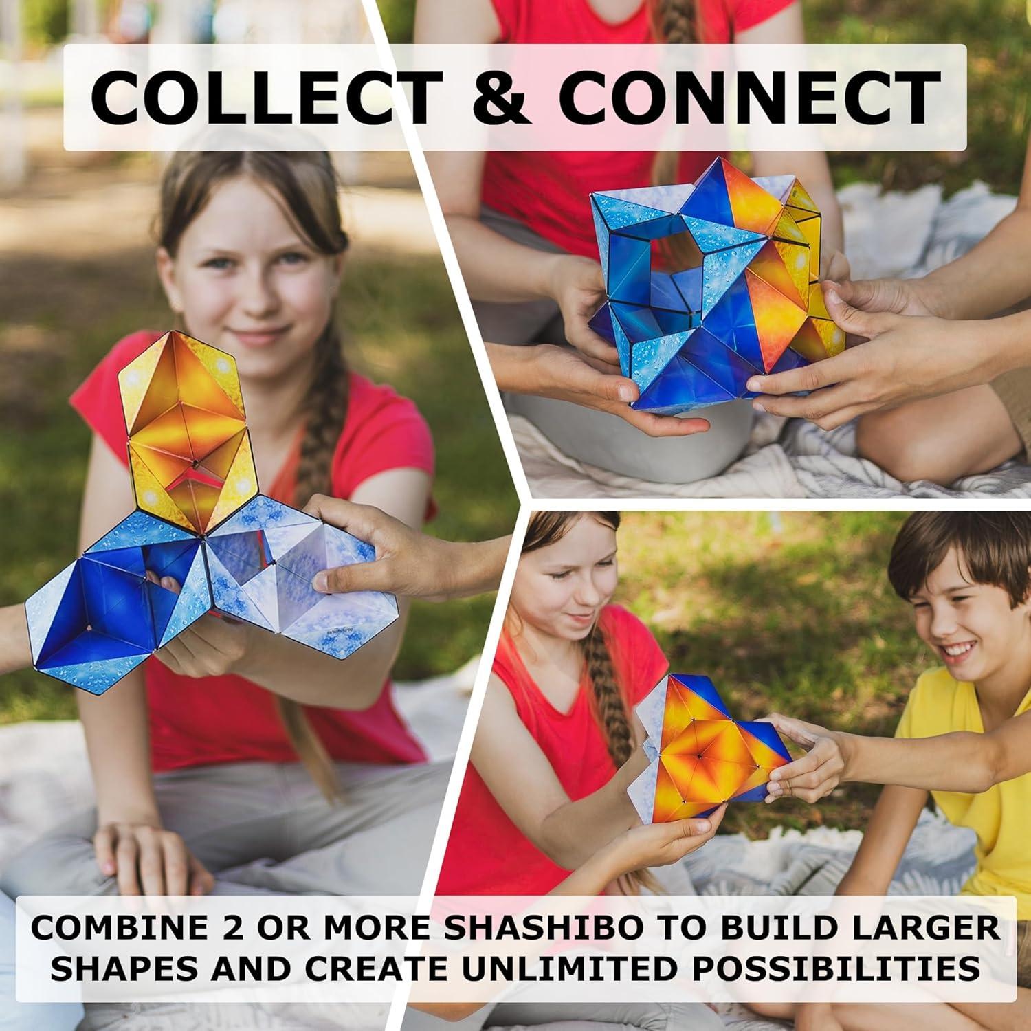 Cubo Magnético Shashibo Solar - Juguete Antiestrés STEM