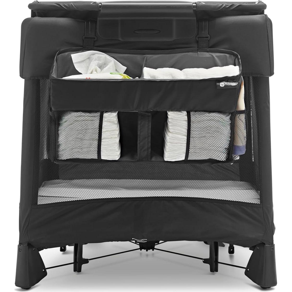 Caddy de Pañales Breeze 4moms - Almacenamiento Negro Portátil