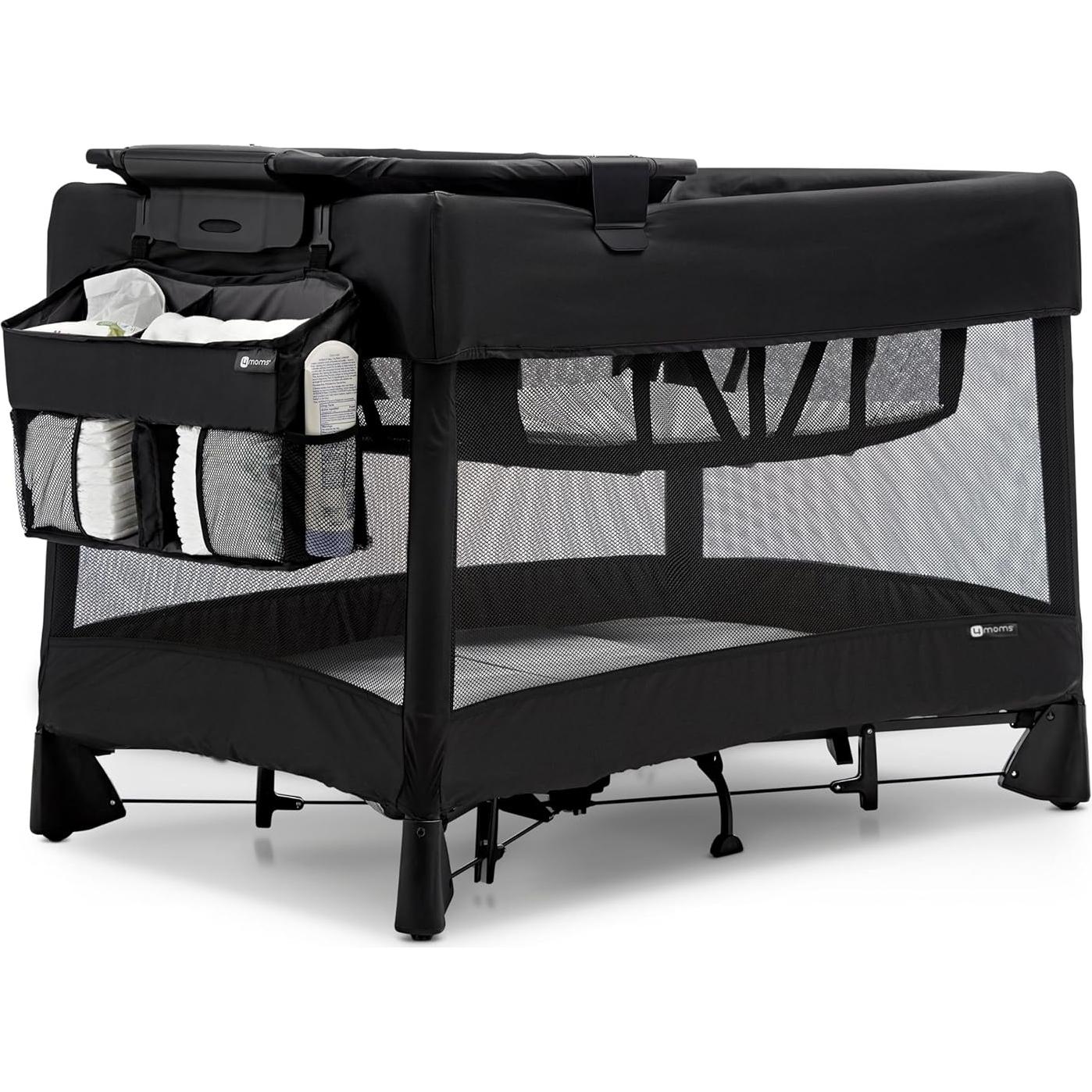 Caddy de Pañales Breeze 4moms - Almacenamiento Negro Portátil