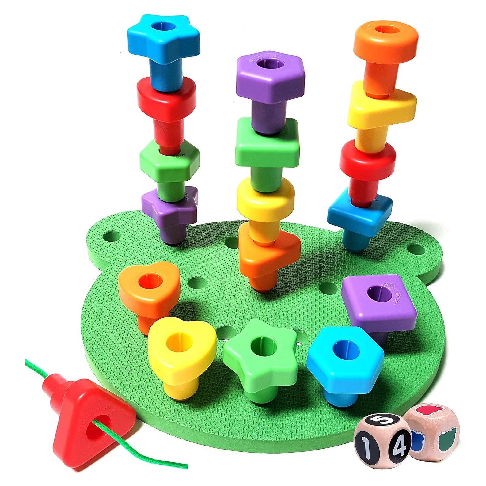 Juego de Tablero de Formas Jumbo Kids Korner - 18 Puntas y 2 Dados