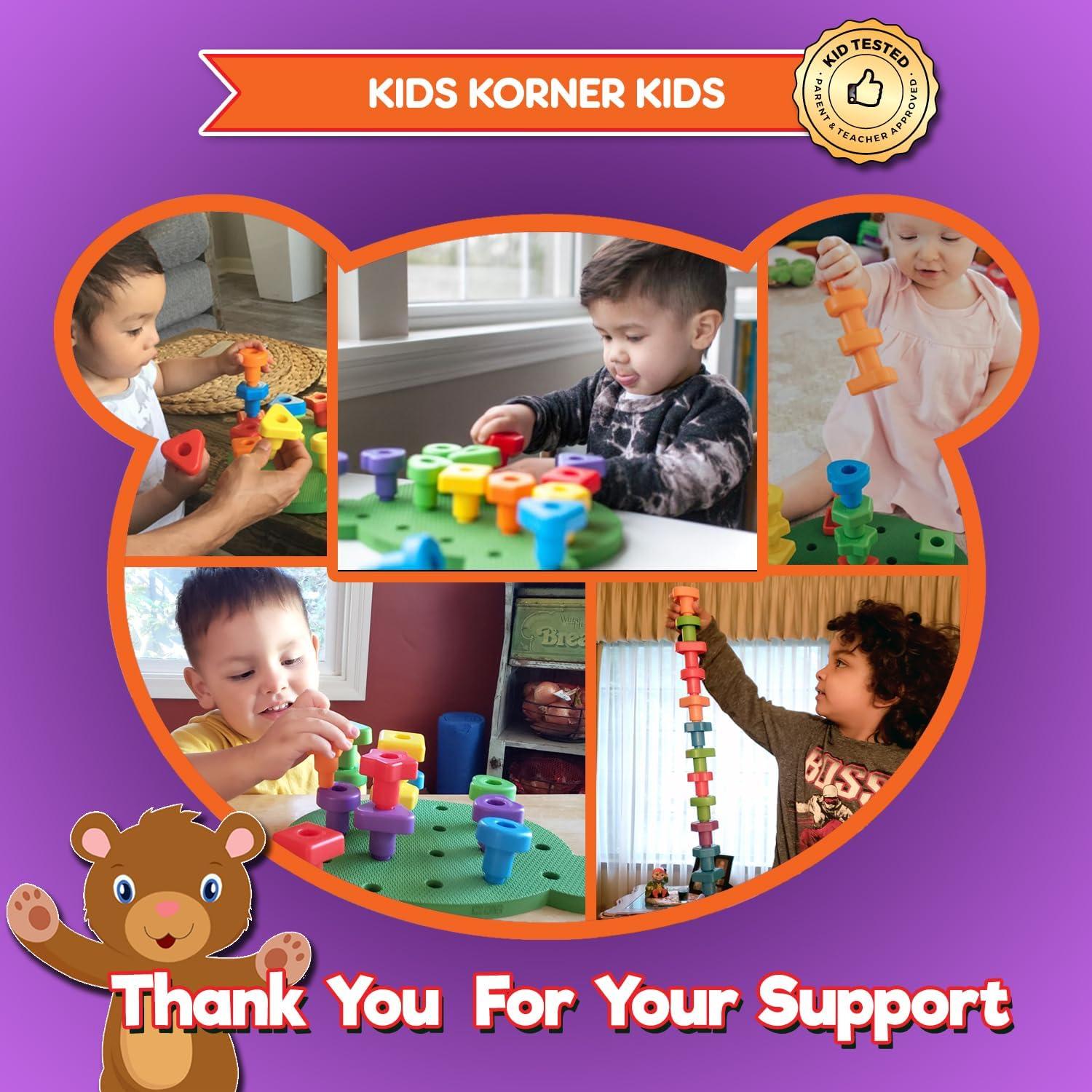 Juego de Tablero de Formas Jumbo Kids Korner - 18 Puntas y 2 Dados