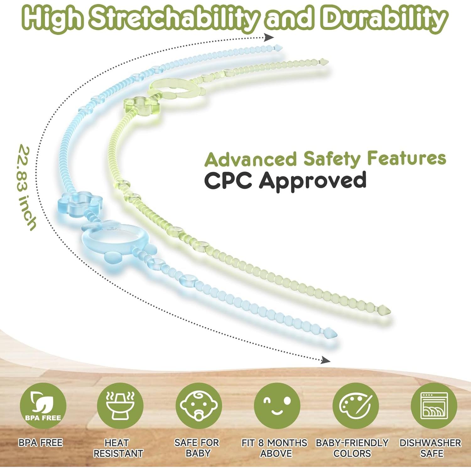 Correas Ajustables para Juguetes Bebé YQ-01 - 6 Piezas