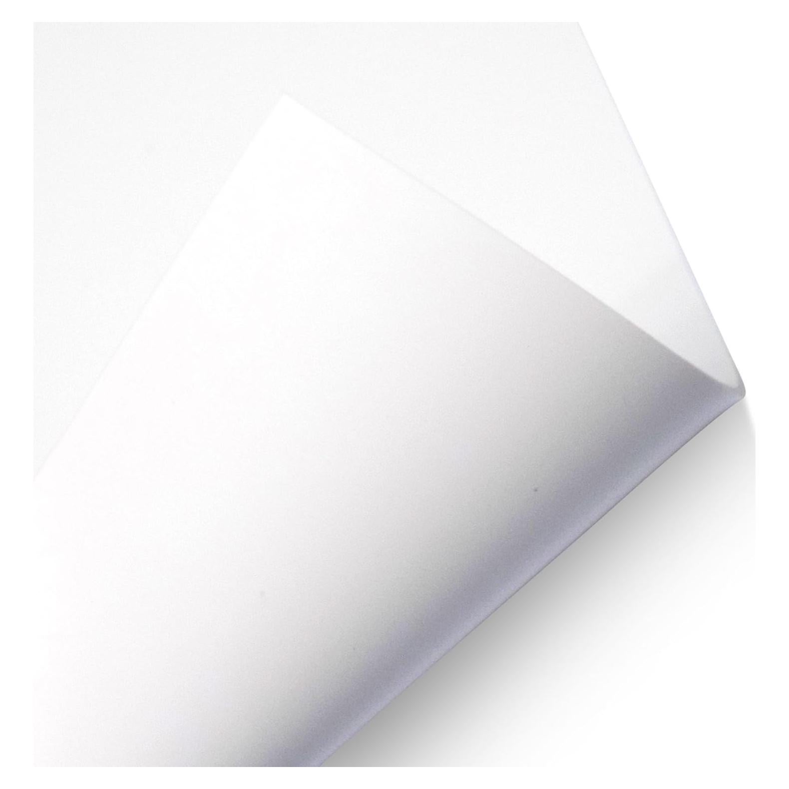 Hoja de Silicona Blanca 60A Grado Alimenticio 22.86x7.62cm