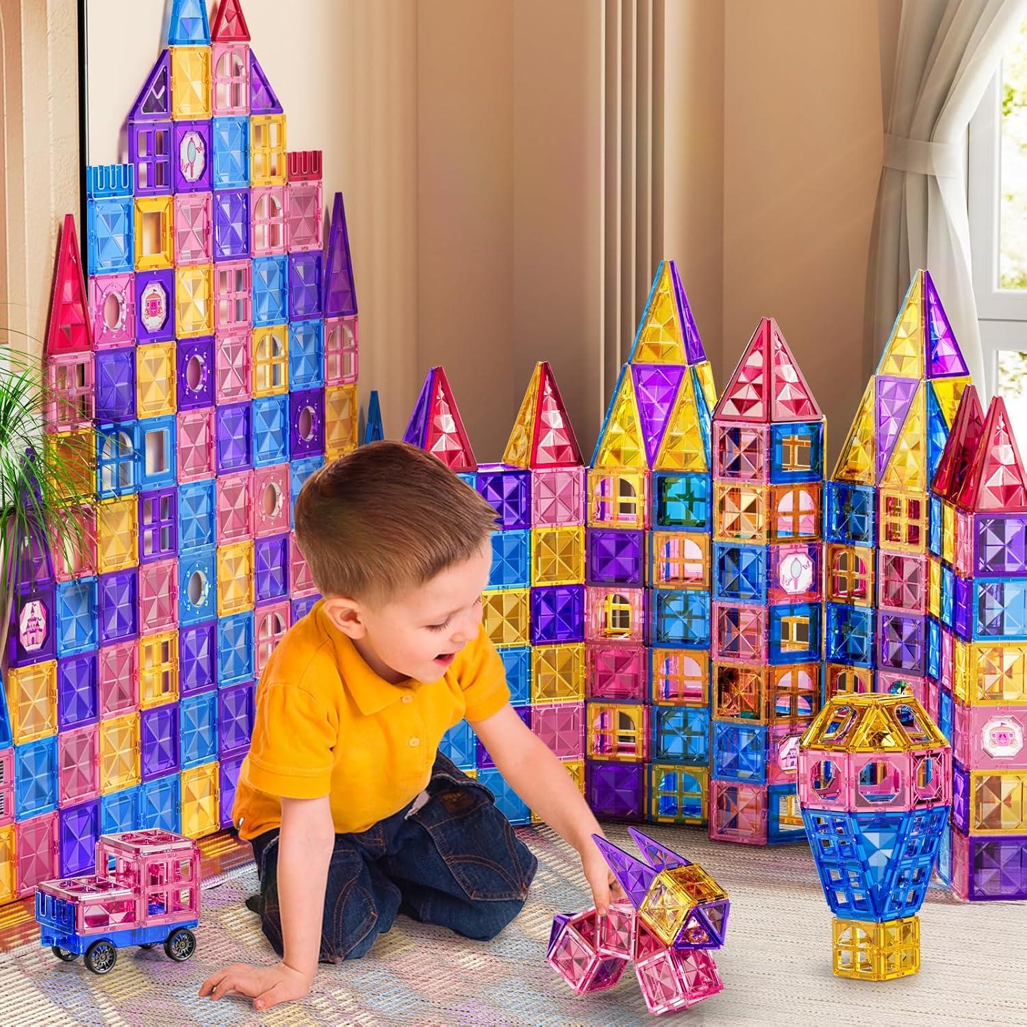 52 Piezas Azulejos Magnéticos LILYBUDS para Niños 3-8 Años