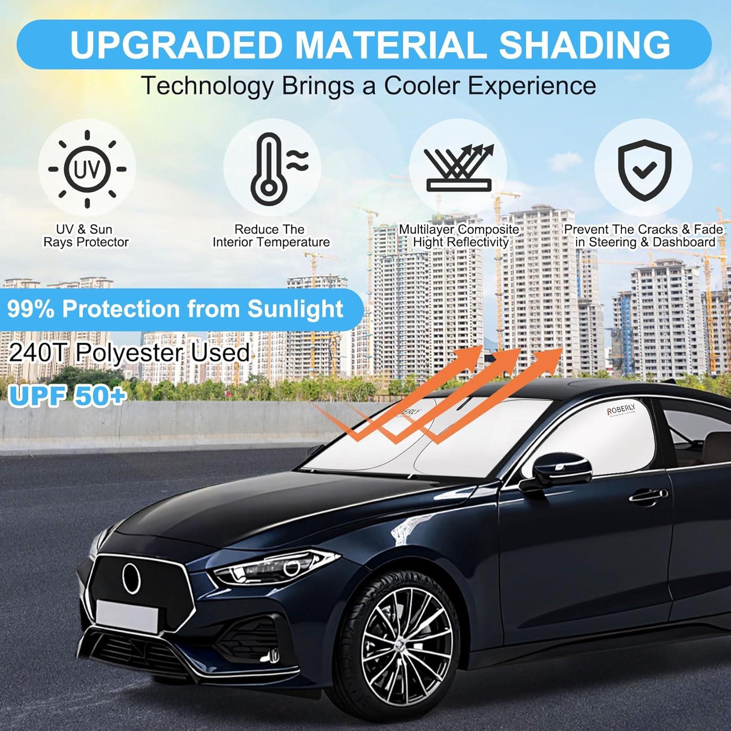 Protector Solar para Parabrisas Roberly 240T Plegable S 149.86x80.01cm