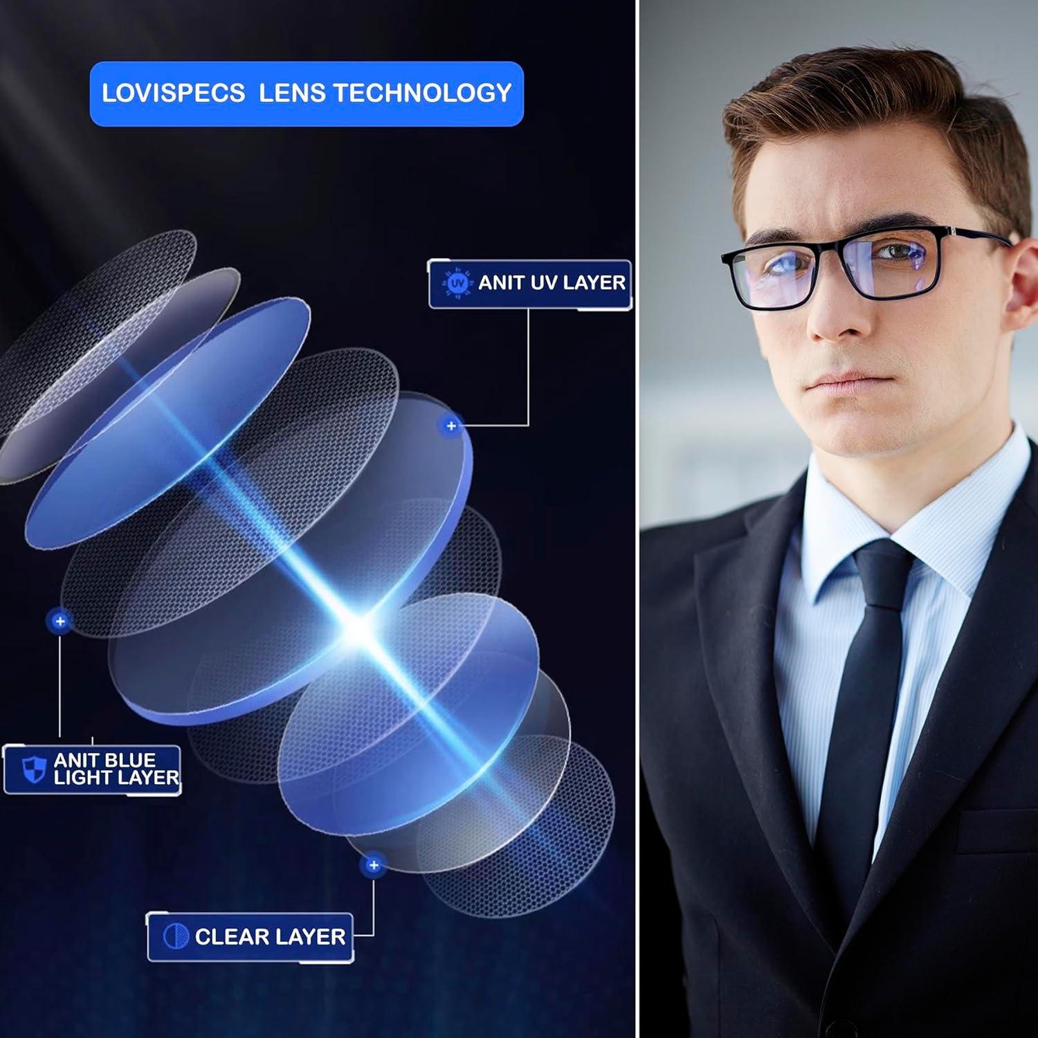 Gafas Lovispecs para luz azul, marco TR90, unisex