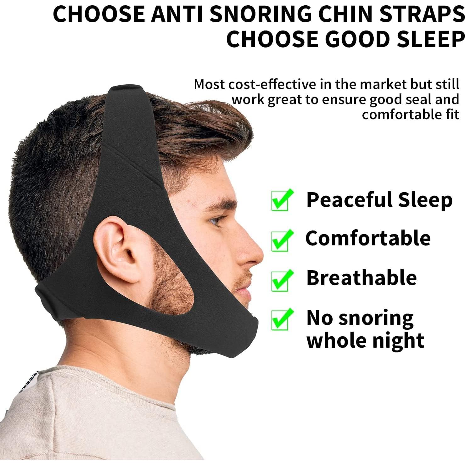 Correa Anti Ronquidos Babyfond Ajustable Unisex - Negro