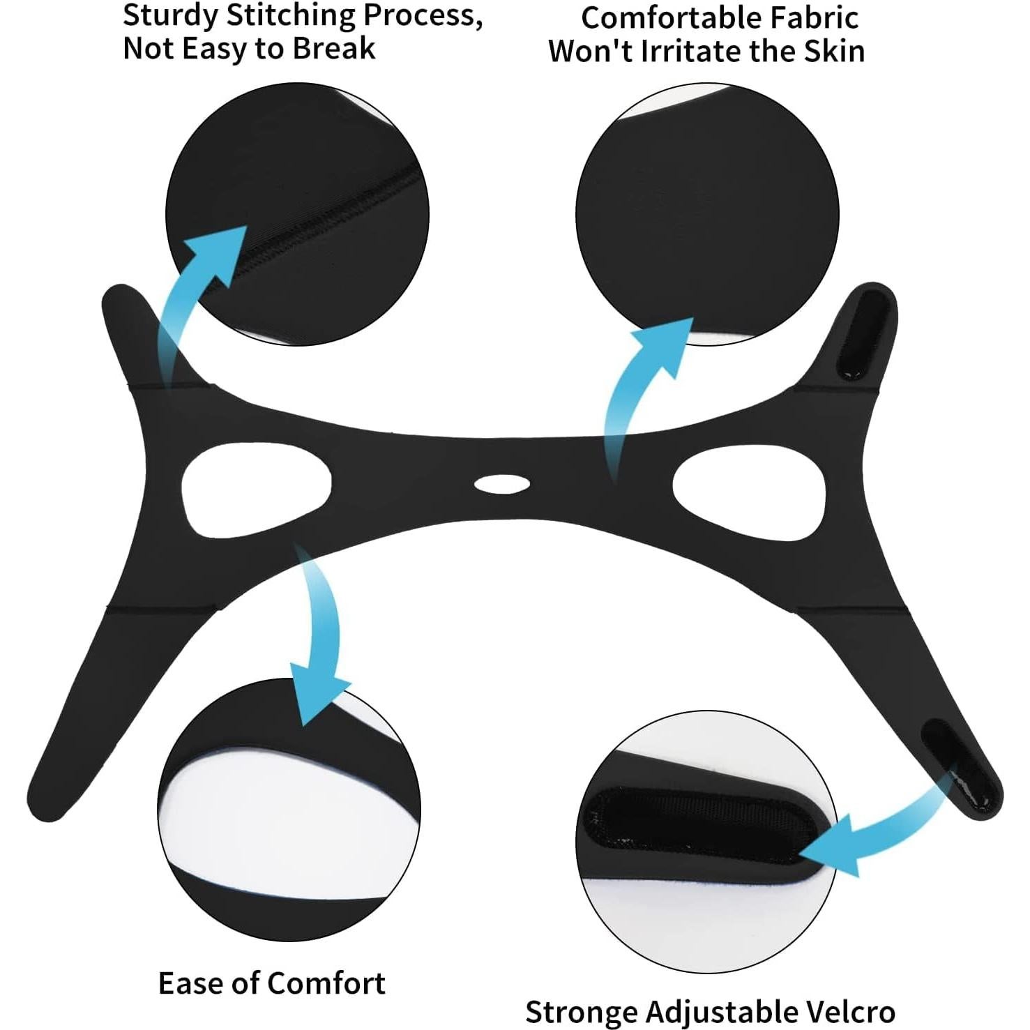 Correa Anti Ronquidos Babyfond Ajustable Unisex - Negro