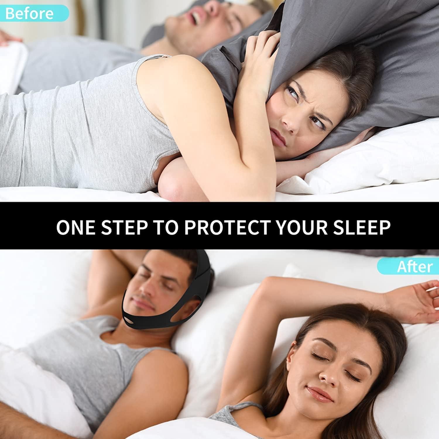 Correa Anti Ronquidos Babyfond Ajustable Unisex - Negro