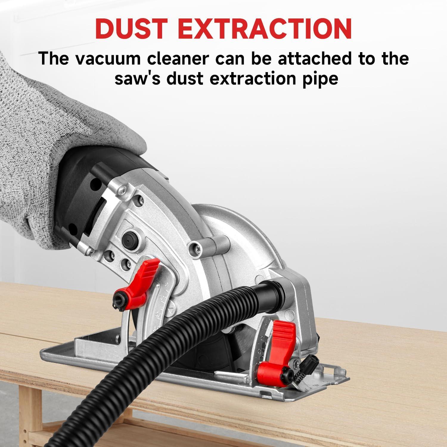 Sierra Circular Eléctrica Eastvolt 4.5A 5000RPM para Madera