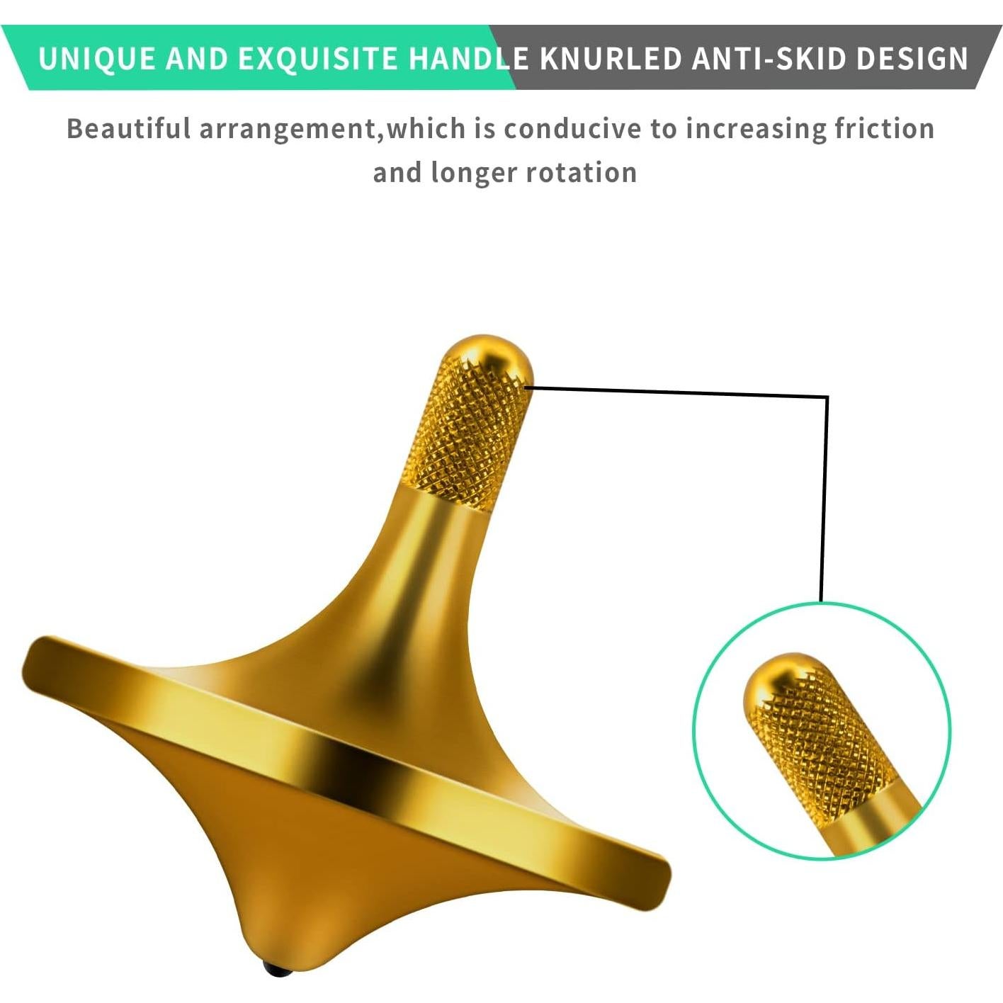 Trompo de Acero Inoxidable CHEETOP Grande Antiestrés 34mm