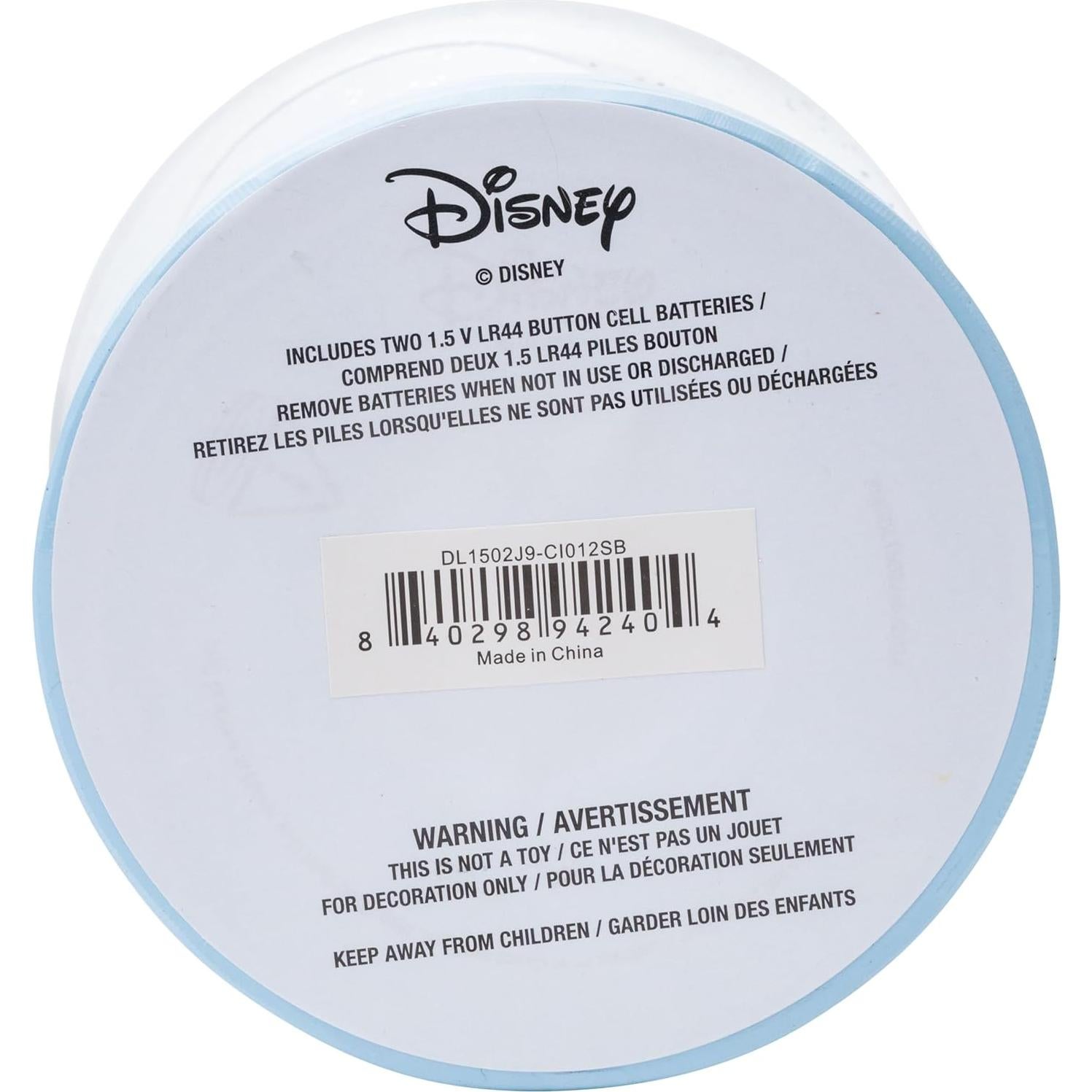 Globo de Nieve Iluminado Mickey Mouse Silver Buffalo 15.2cm