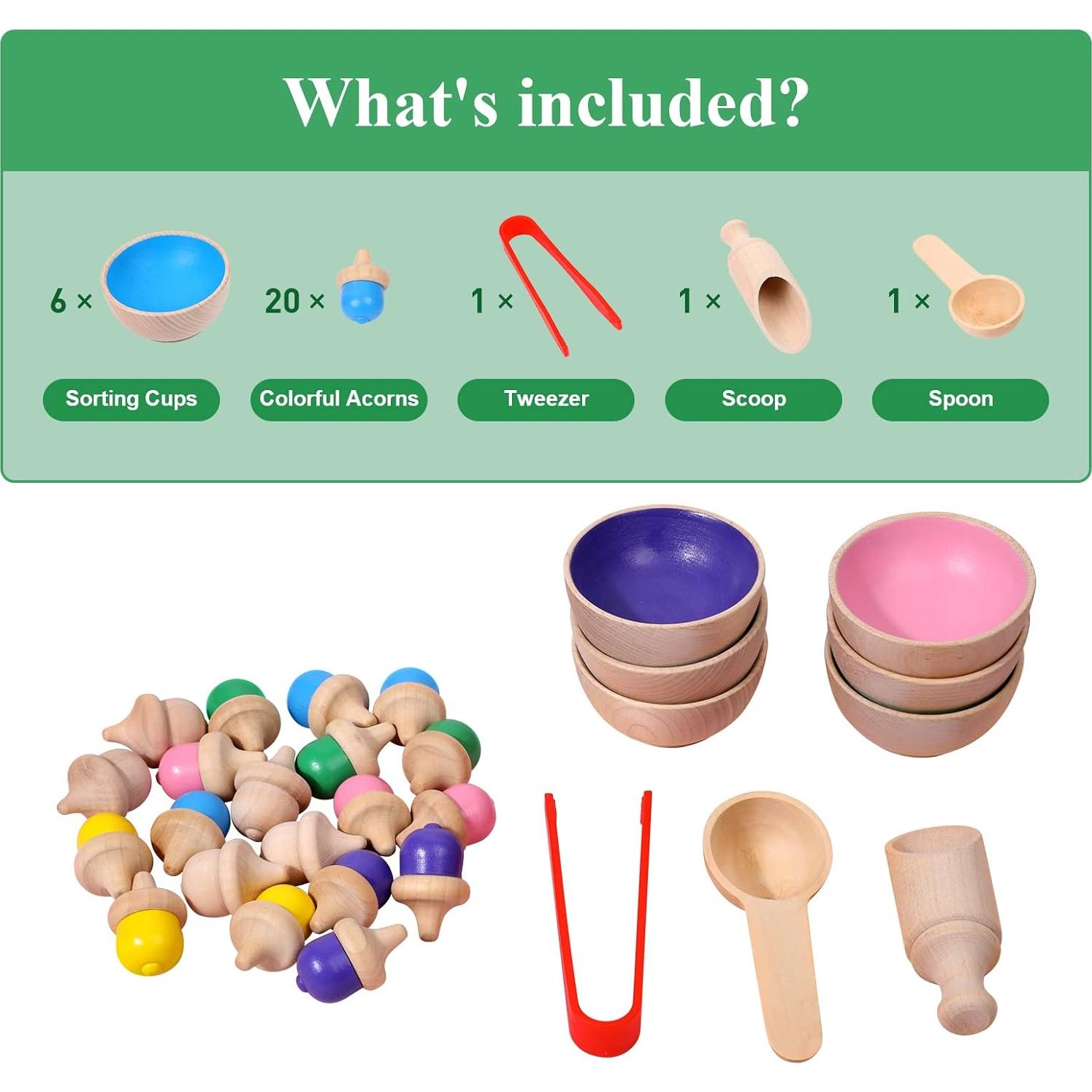 Juguete de Clasificación de Colores WODI para Niños 3+ Años