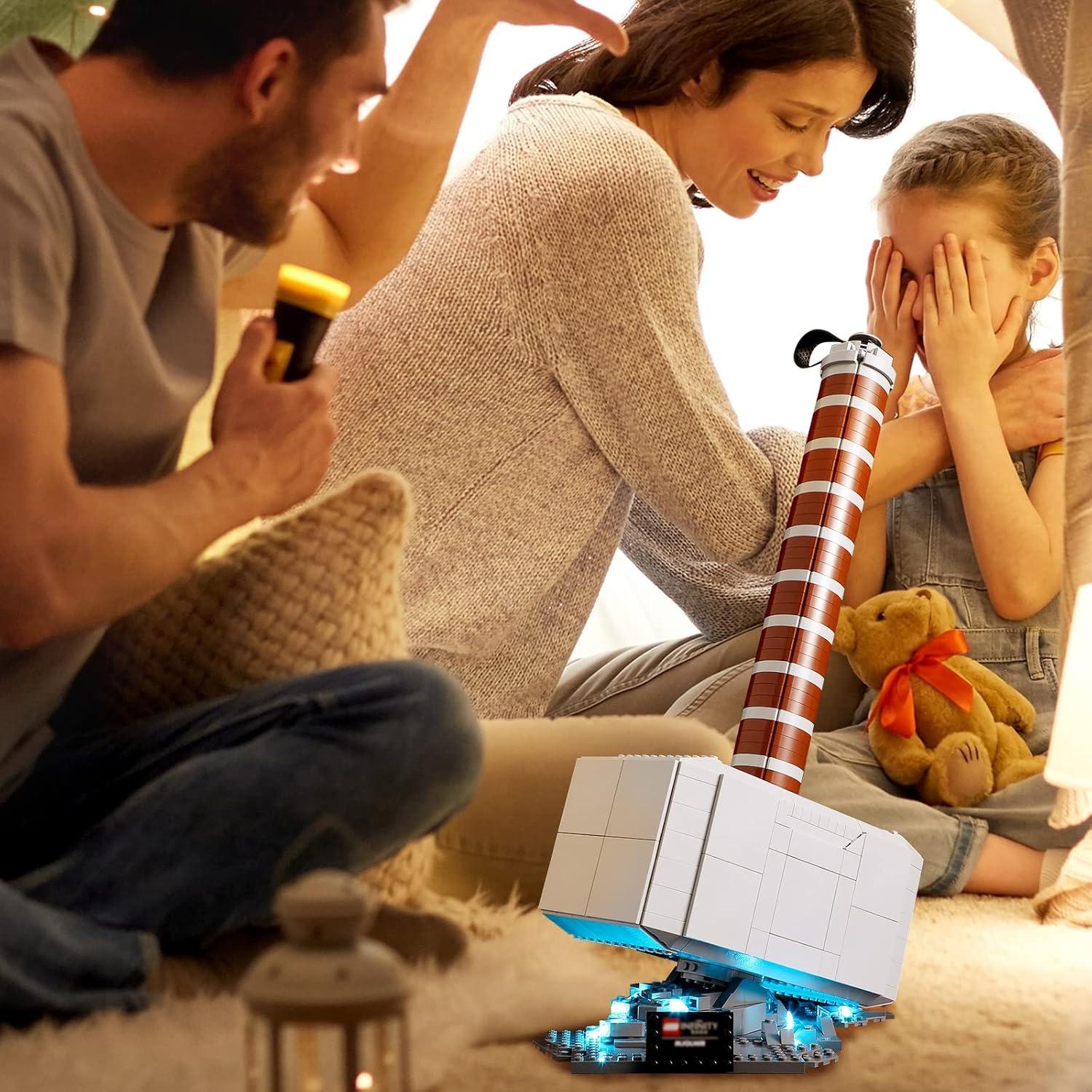 Luz LED Vaodest para Lego 76209 Martillo de Thor 5V