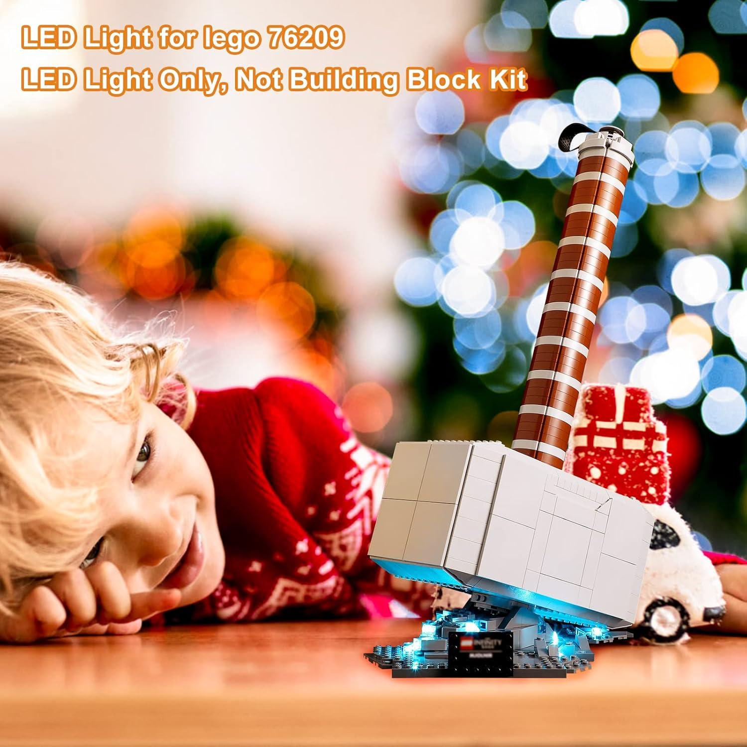 Luz LED Vaodest para Lego 76209 Martillo de Thor 5V