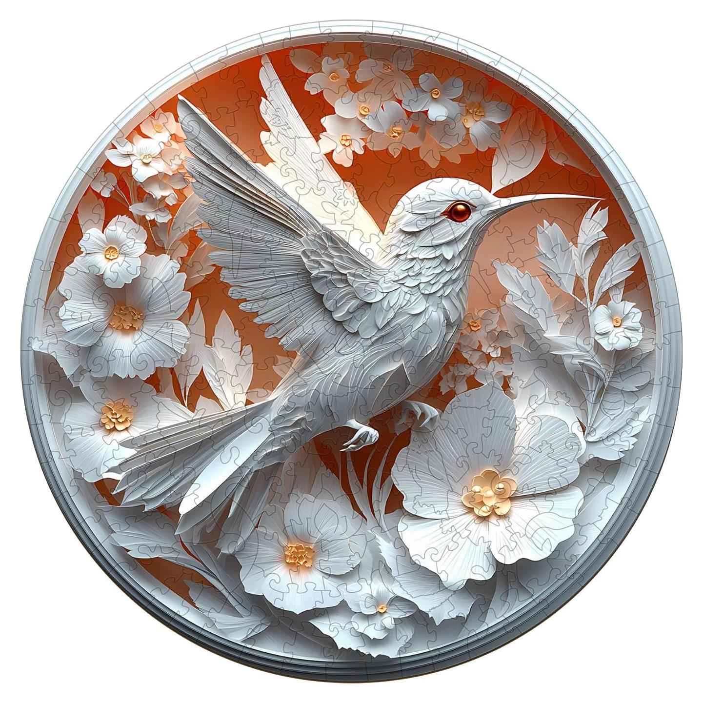 Rompecabezas de Madera 3D Lovpippi Colibrí 100 Piezas 21.5cm